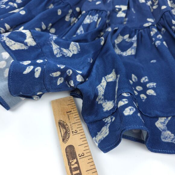 NEW Vanessa Mooney Elisabeth Corset Romper Mini Dress Indigo Flower Coquette - Picture 6 of 11